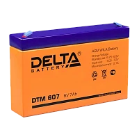 Аккумулятор свинцово-кислотный Delta DTM 607 6V 7Ah (1/10)