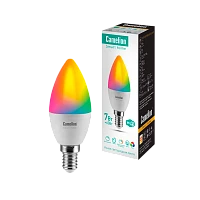 Лампа светодиодная Camelion C35 E14 7W 220V свеча Smart Home RGB+WiFi LSH7 (1/10/100)