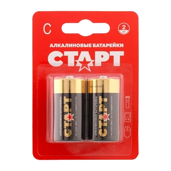 Батарейка Старт LR14 C BL2 Alkaline 1.5V (2/20/160)