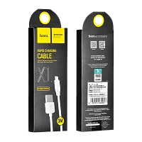 Кабель HOCO X1 USB (m)-Lightning (m) 3м 2.4A ПВХ белый (1/20/200)