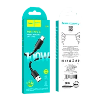 Кабель HOCO X96 USB (m)-Type-C (m) 1м 6A 100W силикон черный (1/31/310)