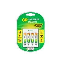 З/У для аккумуляторов GP E411/100AAAHCCS-2CR1 AA/AAA Ni-MH 4 слота +4AAA 1000mAh (1/5/10)