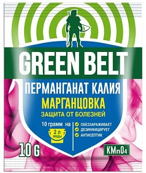 Средство GREEN BELT Перманганат калия от болезней растений 10г (1/50)