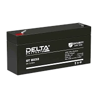 Аккумулятор свинцово-кислотный Delta DT 6033 (125) 6V 3.3Ah (1/20)