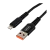 *Кабель GoPower GP02L USB (m)-Lightning (m) 1.0м 2.4A нейлон черный (1/200/800) 