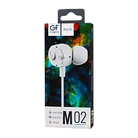 Наушники внутриканальные GFPower M02 с микр. белый (1/200)