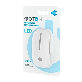 Ночник Фотон NM-200L LED 220V в розетку белый (1/10/90) 