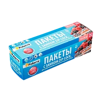 Пакет для заморозки Paterra 20см x 18см ПВД 40мкм с замком 25шт. (1/24)