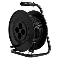 Удлинитель силовой Demmax SKR 4x25 4р.Б/З 10A 25м ПВС 2x0.75мм² на катушке (1/2)