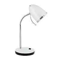 Светильник настольный Camelion KD-308 40W 230V E27 на основании 1.7м белый (1/12)