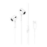 Наушники вставные HOCO M1 Max с микр. Lightning (m) белый (1/32/192)