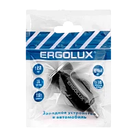Автомобильное З/У Ergolux ELX-CA01P-C02 1USB 2.0A LED черный (1/10/240)