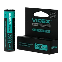 Аккумулятор Li-ion Videx 18650 BOX1 2200mAh с/з (1/20/160)