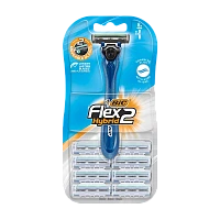 Бритва BIC "Flex 2 Hybrid" 2 лезвия 8 кассет (1/10)