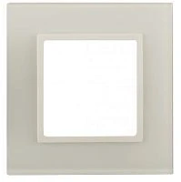 Рамка ЭРА Elegance 14-5101-02 1-местная стекло слоновая кость (1/10/50)