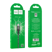 Кабель HOCO X50 USB (m)-Type-C (m) 1м 3.0A нейлон черный (1/31/310)