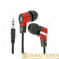 Наушники внутриканальные Defender 619 Basic черный красный (1/50)