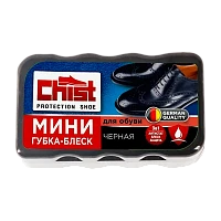 Губка для гладкой кожи CHIST Мини 50х40х40мм черный (1/48)