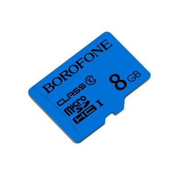 Карта памяти microSD Borofone 8GB Class10 75 МБ/сек (1/100)