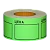 Этикет-лента 50 мм х 40 мм "Цена" (350 этикеток /рол.), зеленая, AVIORA (цена за 1 рулон) (5/100)