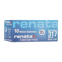 Батарейка Renata 317 (SR516SW) Silver Oxide 1.55V (1/10/100)