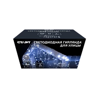 Гирлянда Старт НГ 268LED 8х0,7м бахрома для улицы длина шнура 2м холодный белый (1/10/50)