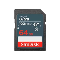 Карта памяти microSD SanDisk Ultra Light 64GB Class10 UHS-I (U1) 100 МБ/сек без адаптера (1/100)