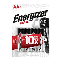 Батарейка Energizer MAX LR6 AA BL4 Alkaline 1.5V (4/32/96)