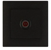 Розетка TV Makel KAREA RIZZ 1гн. черный 88054007