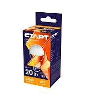 Лампа светодиодная Старт GLS E27 20W 2700К 220V груша Black матовая (1/10/100)