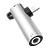 Переходник AUX HOCO LS21 Jack 3.5mm (f)-Lightning (m)/Lightning (f) пластик серебряный (1/30/300)