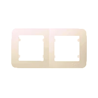 Рамка Makel Lillium Natural 2пост. кремовый 55212 (1/25)