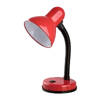 Светильник настольный Camelion KD-301 40W 230V E27 на основании красный (1/12)