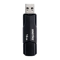 Флеш-накопитель Smartbuy Clue 16GB USB2.0 пластик черный