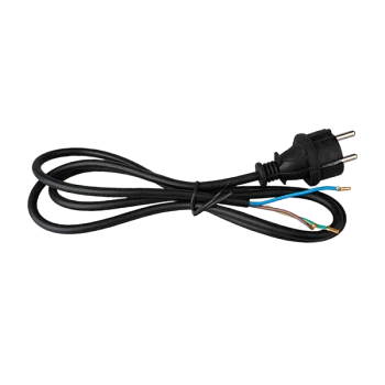 Сетевой кабель Volsten S-LR2A ПВС3х1 с прямой евровилкой, 3500Вт, 16А, с/з, 1.5м чёрный (1/10/100)