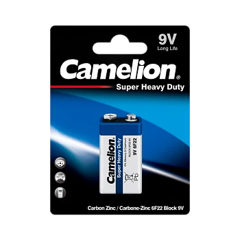 Батарейка Camelion BLUE Крона 6F22 BL1 Heavy Duty 9V (1/12/240)