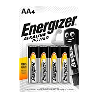 Батарейка Energizer Alkaline power LR6 AA BL4 Alkaline 1.5V (4/96/32256)