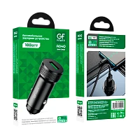 Автомобильное З/У GFPower A04Q 1USB 18W QC3.0 черный (1/13/130)