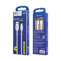 Кабель GFPower 42T USB (m)-Type-C (m) 1м 2.4A TPE белый (1/200/800)