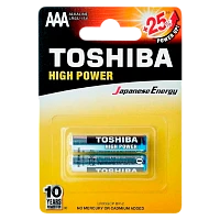 Батарейка Toshiba LR03 AAA BL2 Alkaline 1.5V (2/24/288)