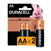 Батарейка Duracell Basic LR6 AA BL2 Alkaline 1.5V (2/24/40)