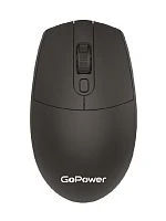 Мышь беспроводная GoPower GPM02 классическая USB черный (1/100)