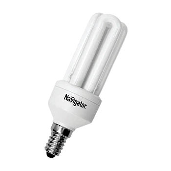 Лампа люминесцентная Navigator 3U E14 11W 4000К 220-240V U-образная (1/12/60)