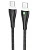 Кабель Borofone BX100 Type-C (m)-Type-C (m) 1.0м 3.0A 60W TPE черный (1/360)