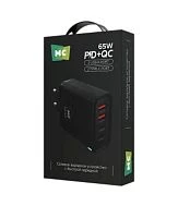 Сетевое З/У MORE CHOICE NC95 2USB+2Type-C 3.0A 65W PD3.0 черный (1/50/200) 