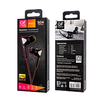 Наушники внутриканальные GFPower S04 с микр. черный 