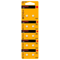 Батарейка Kodak G9/LR936/LR45/394A/194 BL10 Alkaline 1.5V (10/100/1000)