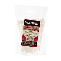 Хомут Volsten нейлон 2.5х100мм 100шт. белый (1/10/500)