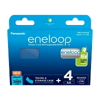 Аккумулятор предзаряженный RTU Panasonic HR6 AA BL4 NI-MH eneloop 2000mAh пласт. футл. (4/40/160)