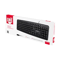 Клавиатура проводная Smartbuy 210 ONE классическая USB 1.5м черный (1/20)